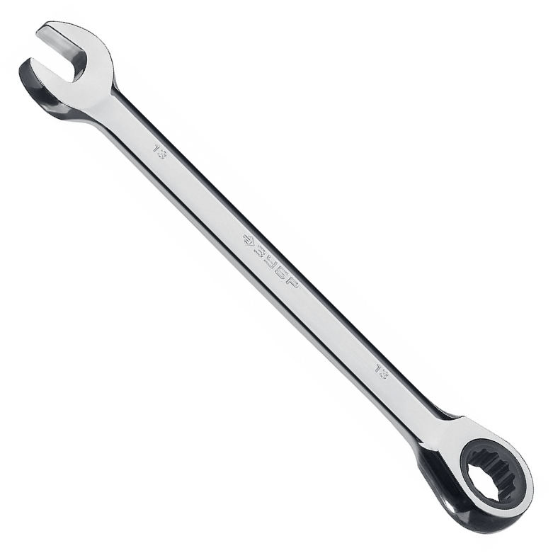 Комбинированный гаечный ключ трещоточный 13 мм, ЗУБР 27074-13 z01 - фото