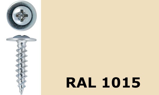 Саморез-клоп острый 4,2х32 окрашенный, RAL 1015 (светлая слоновая кость) - фото
