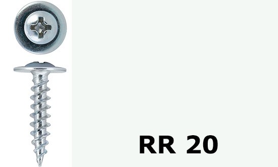 Саморез-клоп острый 4,2х32 окрашенный, RR 20 (белый) - фото