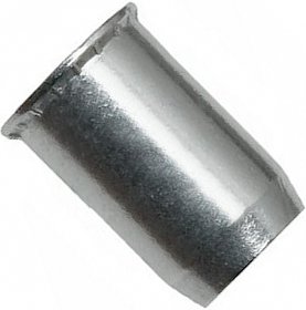 Резьбовая заклепка М6 с уменьшенным бортиком, алюминий - фото