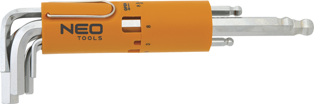 Набор шестигранных имбусовых ключей 2,5-10 мм, 8 шт. NEO 09-513 - фото
