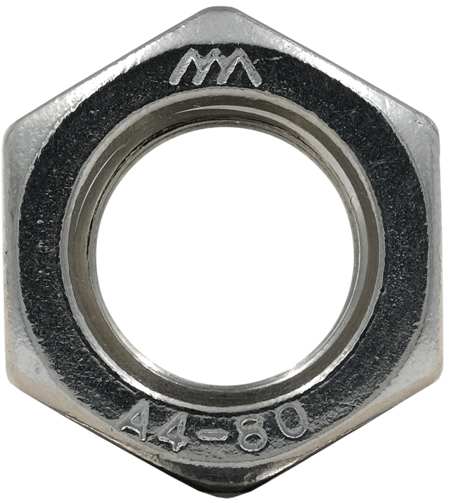 Гайка шестигранная М7 DIN 934, нержавеющая сталь А4 - фото