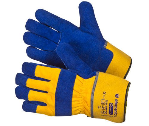 Перчатки рабочие кожаные ELEMENTA EXPERT HANDY™ plus KEVLAR® (Sapphire) размер 10 - фото