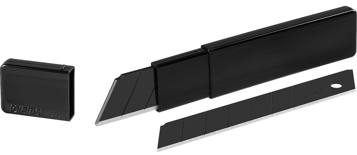 Сегментированное лезвие EXCEL BLACK 25 мм OLFA OL-HBB-5B, 5 шт - фото