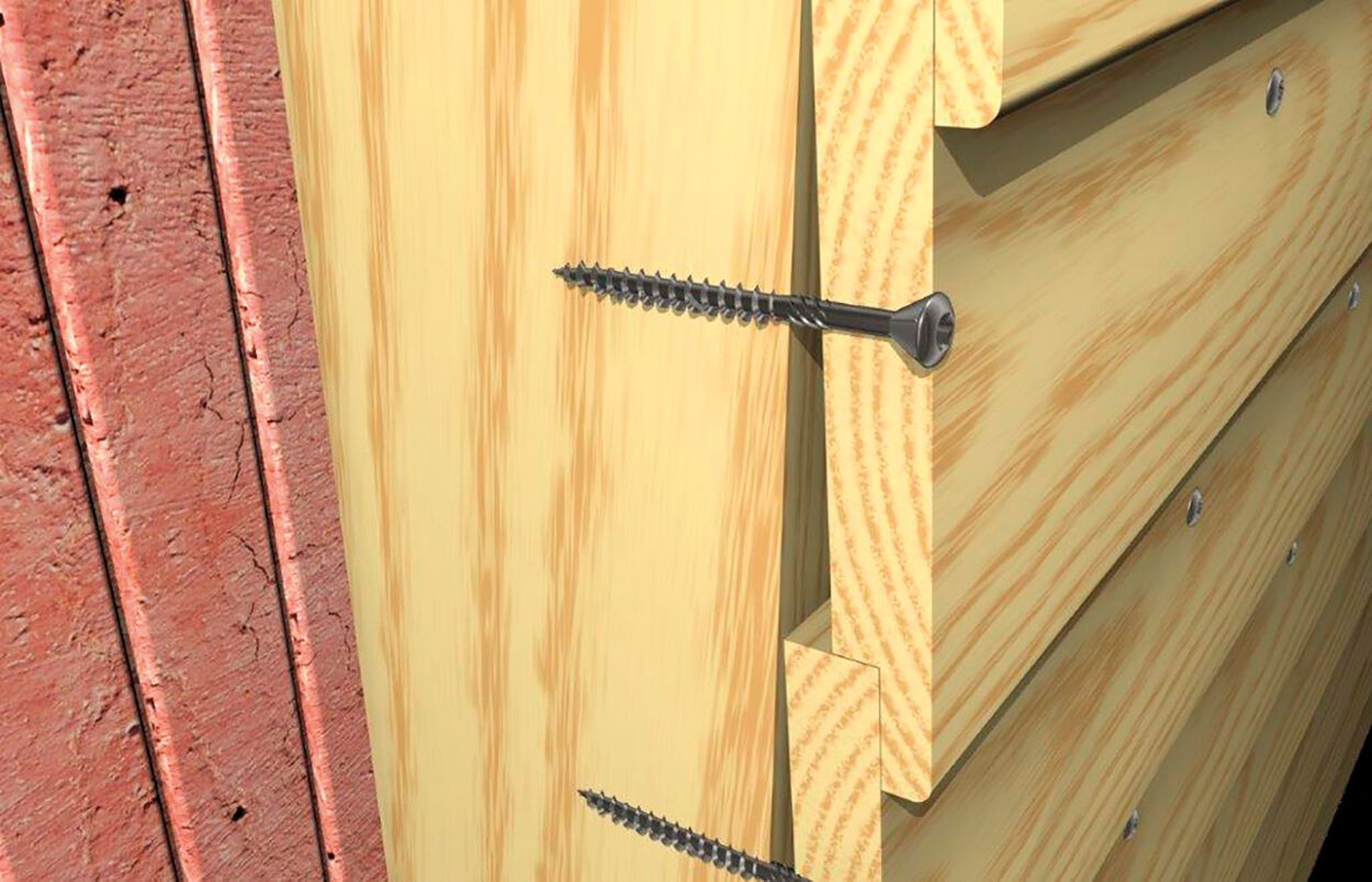 Саморез с потайной головкой и неполной резьбой Fischer FFSII-RT6 для крепления деревянных фасадов, нержавеющая сталь А2 - фото