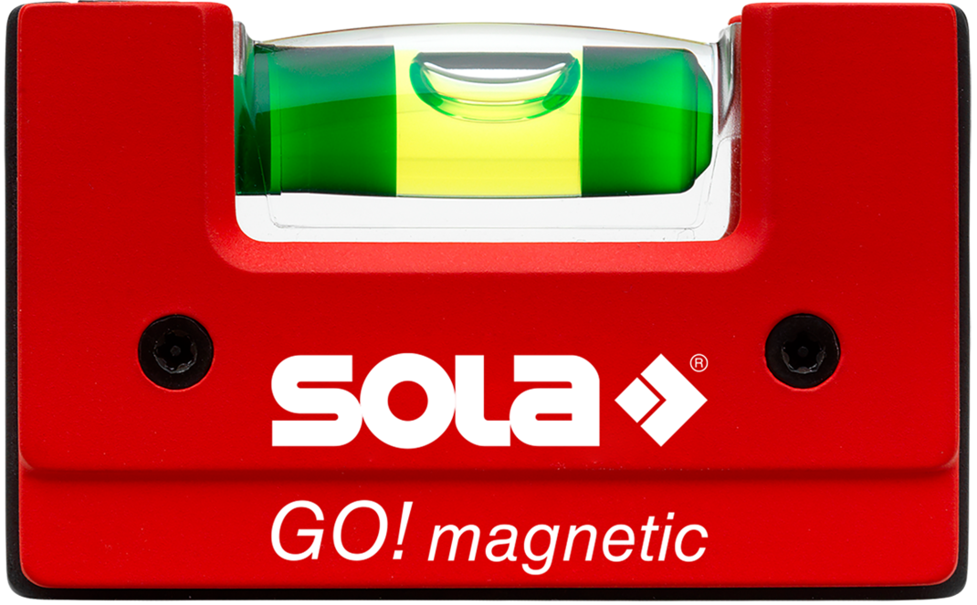 Уровень компактный магнитный SOLA GO! 01621201, с клипсой - фото