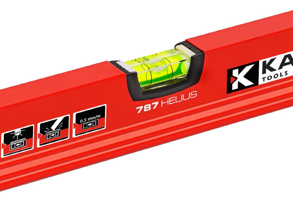 Уровень строительный 800 мм KAPRO HELIUS 787-40-80 - ударопрочные долговечные колбы с 100% UV защитой