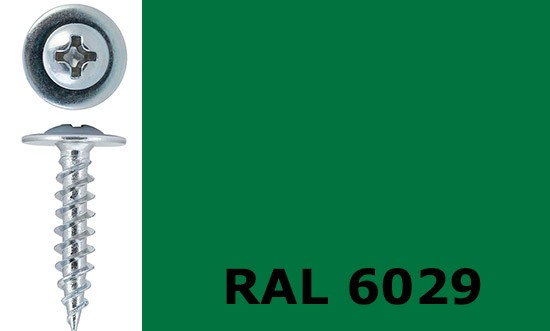 Саморез-клоп острый 4,2х38 окрашенный, RAL 6029 (мятно-зелёный) - фото