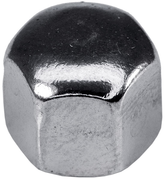 Гайка шестигранная глухая М6 DIN 917, нержавеющая сталь А2 - фото