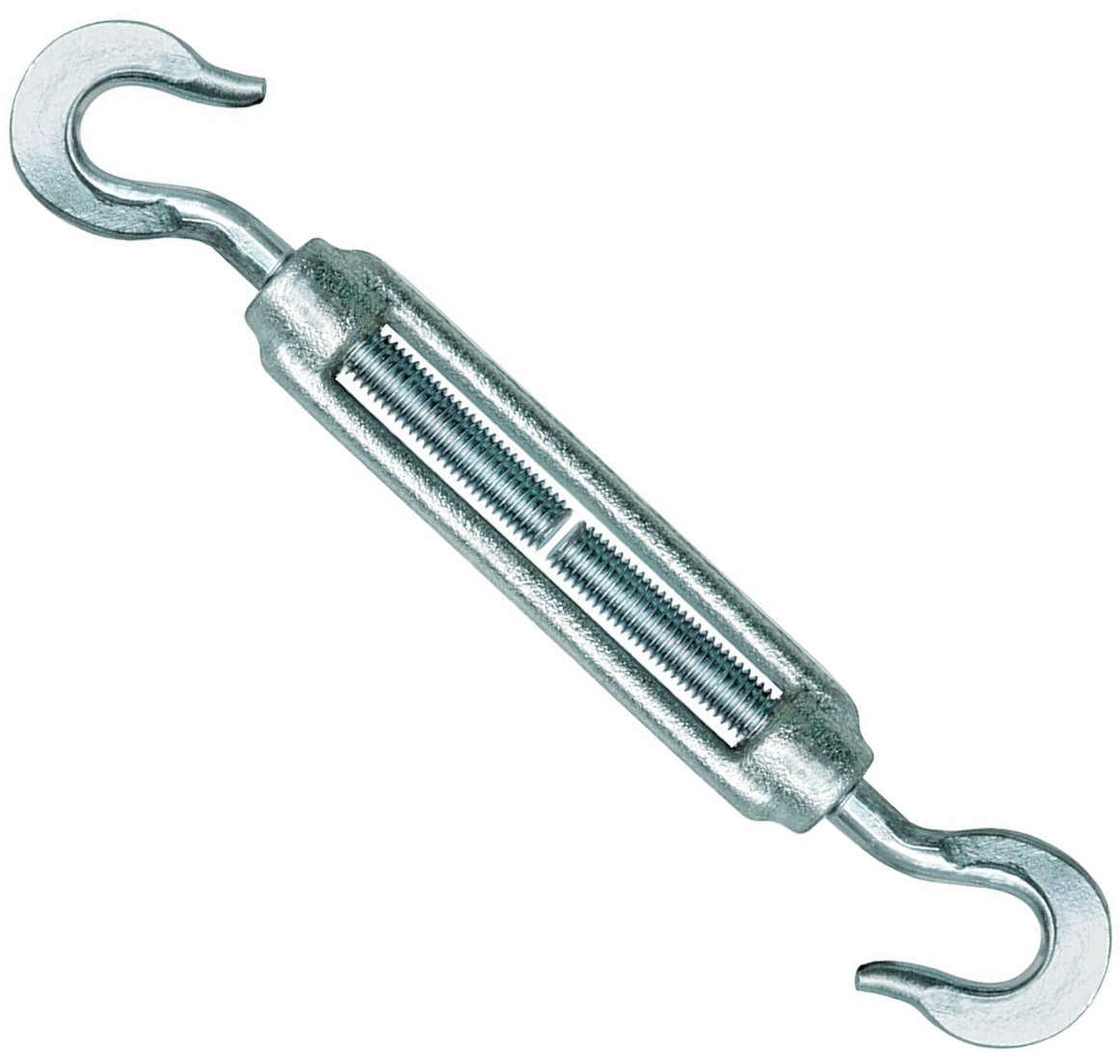 Талреп крюк-крюк DIN 1480, оцинкованная сталь - фото