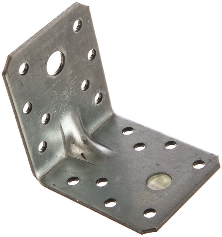 Уголок крепежный усиленный Gah Alberts, оцинкованная сталь - фото