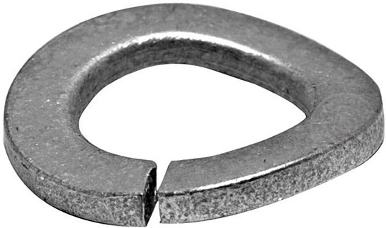 Шайба пружинная М3 DIN 128 форма B (волнистая), оцинкованная сталь - фото