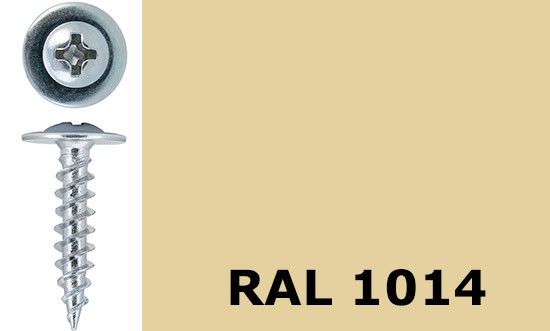 Саморез-клоп острый 4,2х25 окрашенный, RAL 1014 (слоновая кость) - фото