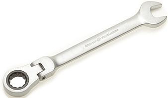 Ключ гаечный комбинированный трещоточный шарнирный Дело Техники 13 мм 515413 - фото