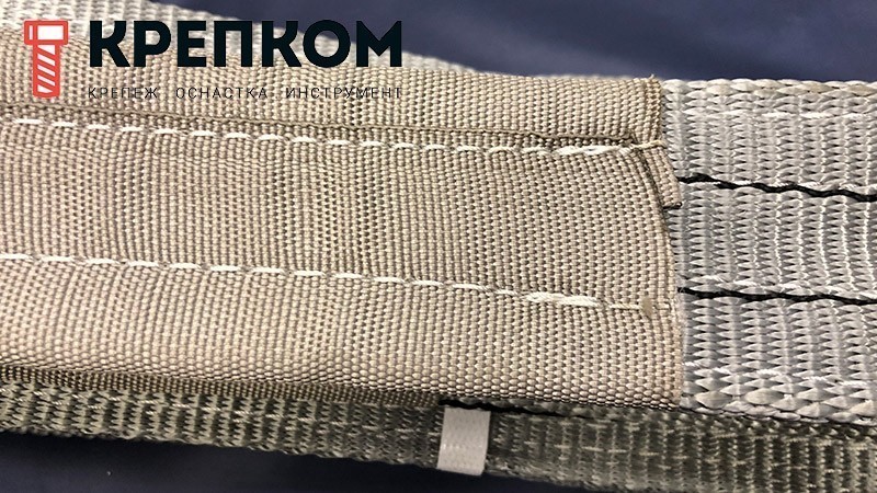 Строп текстильный петлевой СТП грузоподъемностью 6 т, длина 12 м, ширина 180 мм - фото