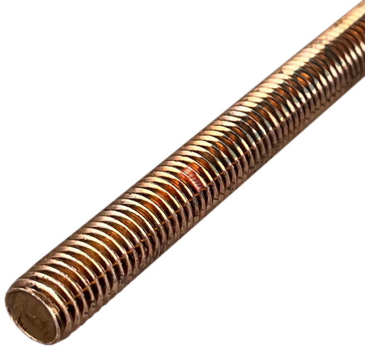 Шпилька резьбовая (штанга) M6х1000 DIN 975, бронза (Silicon bronze) - фото