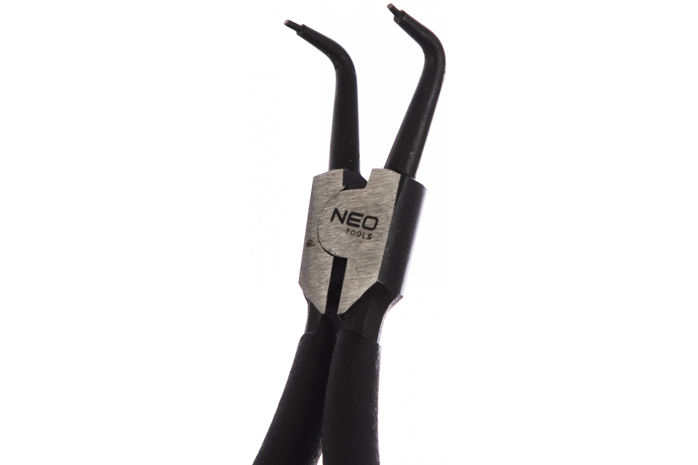 Съёмник внешних стопорных колец, изогнутые шипцы NEO Tools - фото