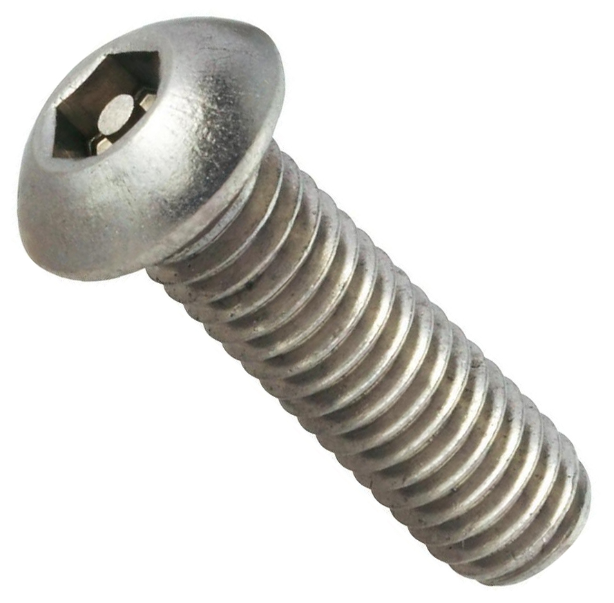 Винт с полукруглой головкой и шлицем HEX-Pin 88113 Reyher, нержавеющая сталь А2 - фото