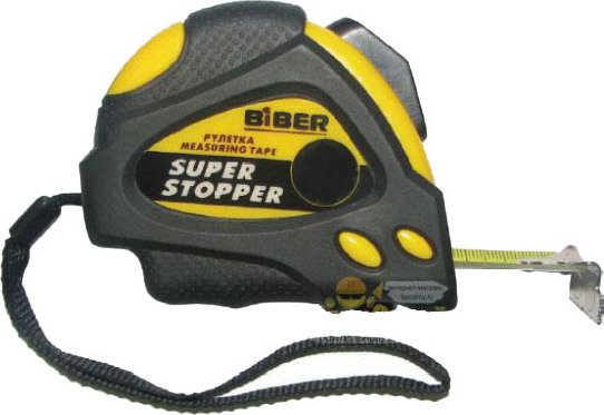 Рулетка BIBER Super Stopper 5 м х 25 мм 40124 - фото