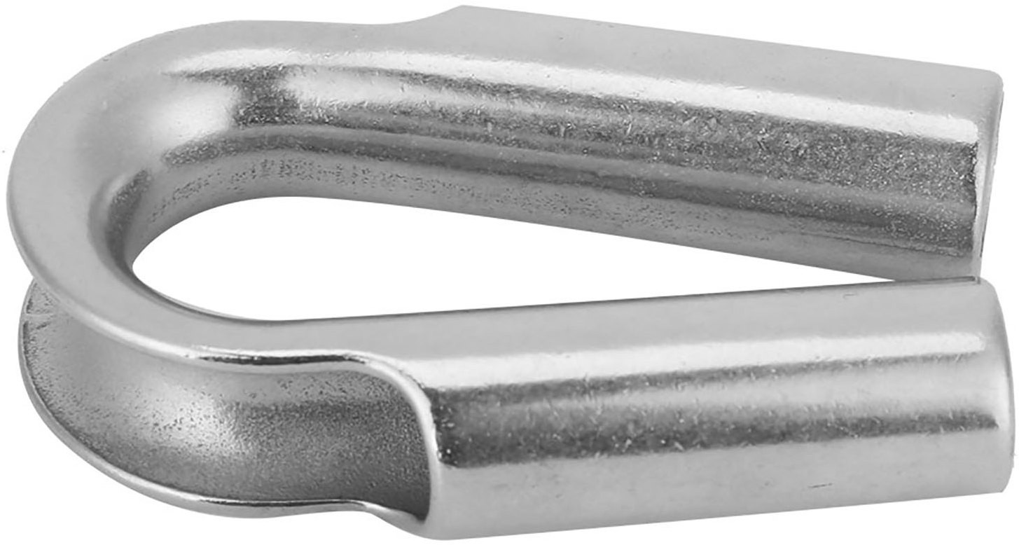 Коуш трубчатый для троса 14 мм 815061, нержавеющая сталь А4 - фото