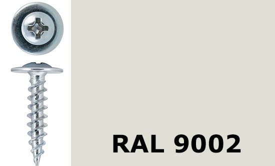 Саморез-клоп острый 4,2х32 окрашенный, RAL 9002 (светло-серый) - фото