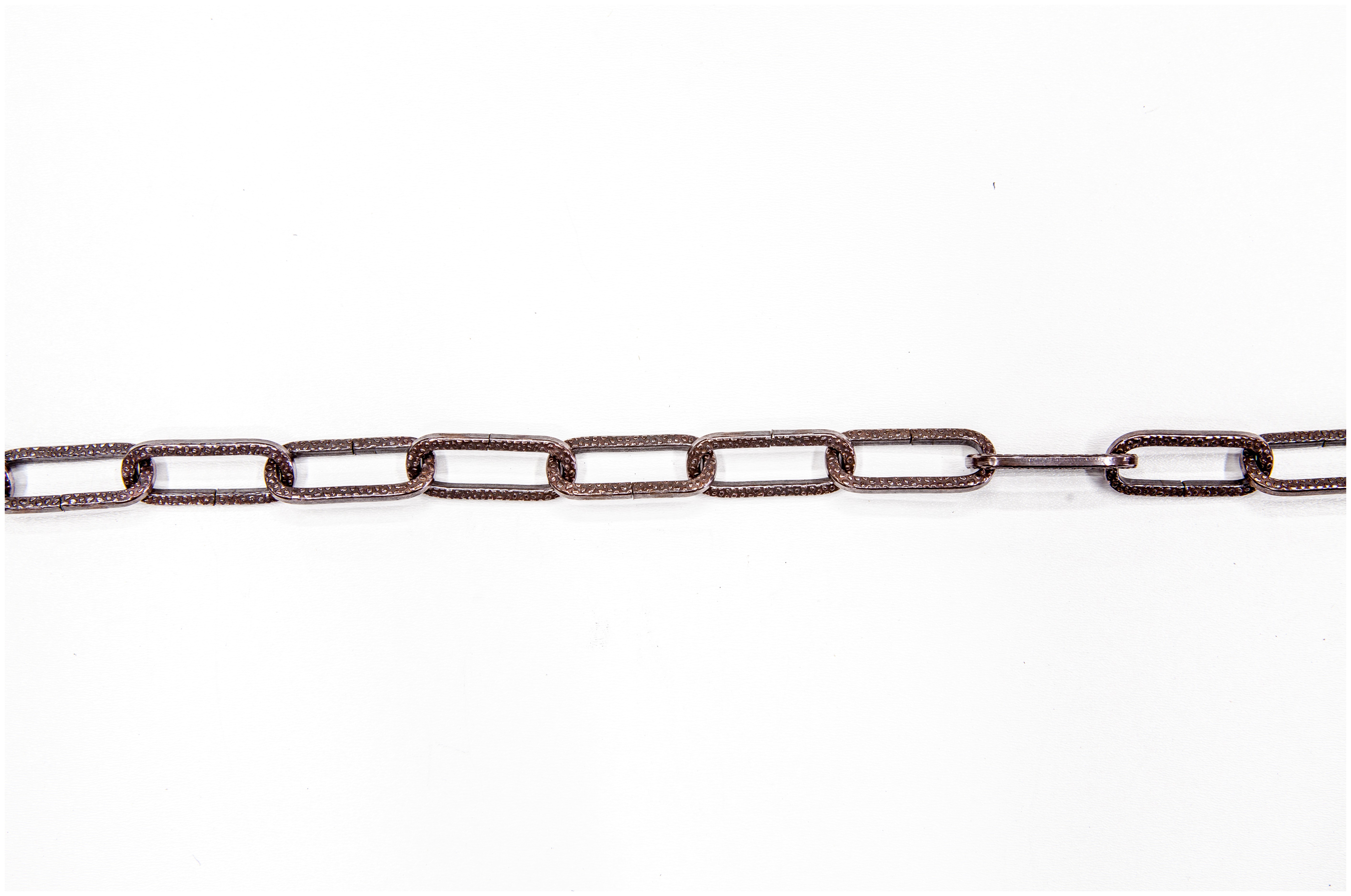 Цепь декоративная стальная 4 мм "Квадратная с узором" Goralmet 111434, бронза - фото