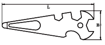 Такелажный ключ M8306 100 мм схема