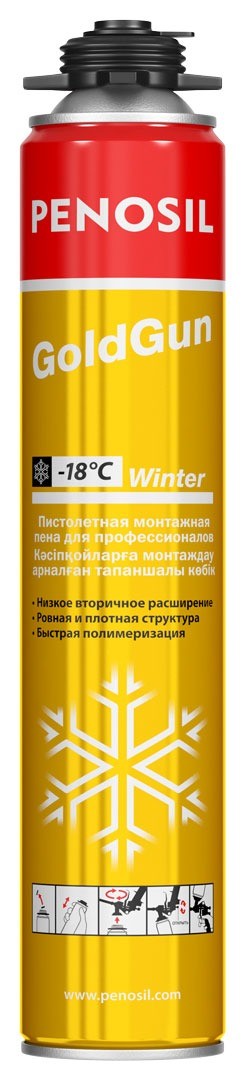 Профессиональная монтажная зимняя пена PENOSIL GoldGun Winter 750 мл