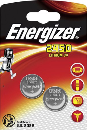 Батарейки Energizer CR2450 BP2 (2 шт) - фото