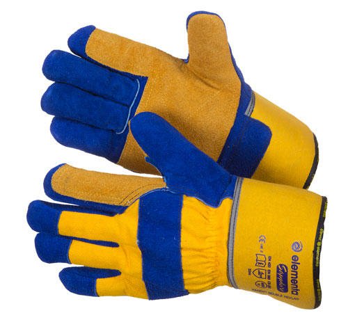 Перчатки рабочие кожаные ELEMENTA EXPERT HANDY™ DOUBLE plus KEVLAR®  размер 12 - фото