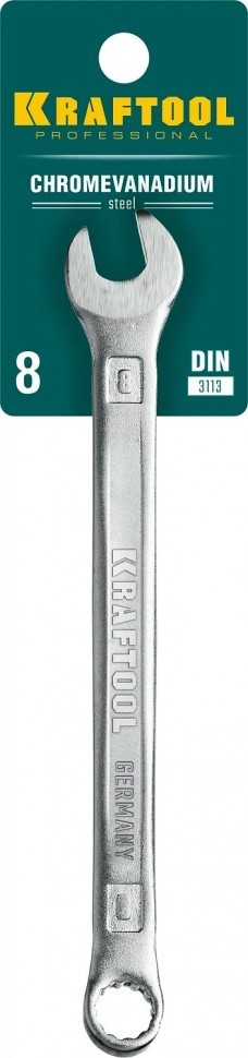 Комбинированный гаечный ключ 8 мм, KRAFTOOL 27079-08 - фото