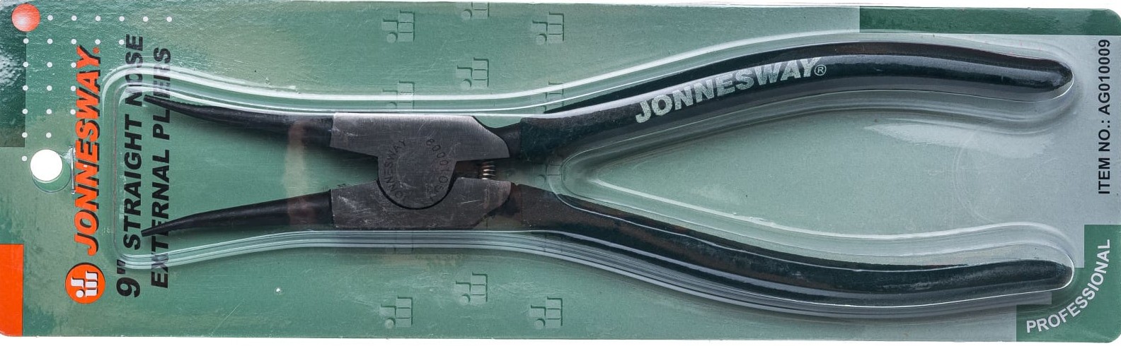 Щипцы для внешних стопорных колец прямой разжим, 9" (230 мм) Jonnesway AG010009 - фото