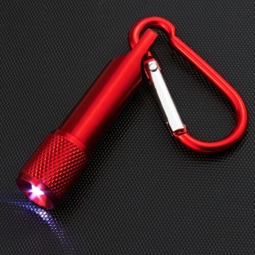 Карманный фонарик с карабином Swiss+Tech ST51015 (красный) - фото