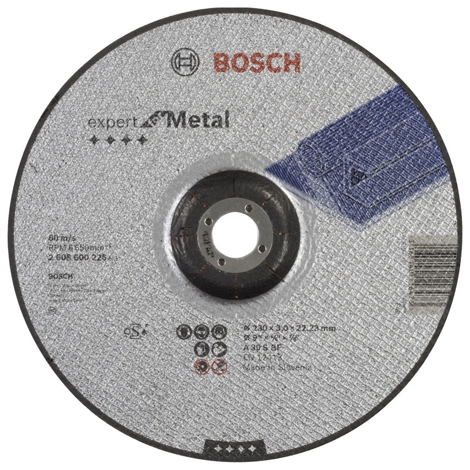 Диск отрезной по металлу 230х3х22,23 Bosch 2608600226 - фото