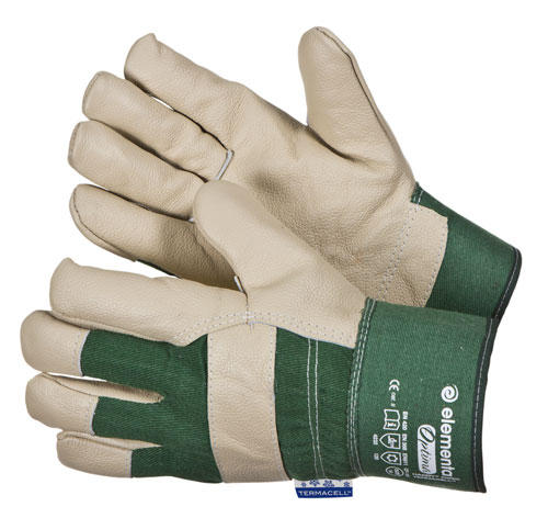 Перчатки кожаные рабочие  ELEMENTA OPTIMA HANDY™ FORCE+ TERMACELL™ размер 11 - фото