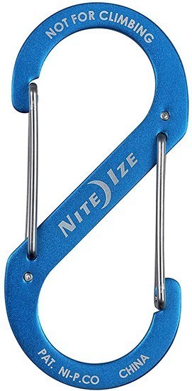Карабин алюминиевый Nite Ize S-Biner SBA4-03-R6, размер 4, синий - фото