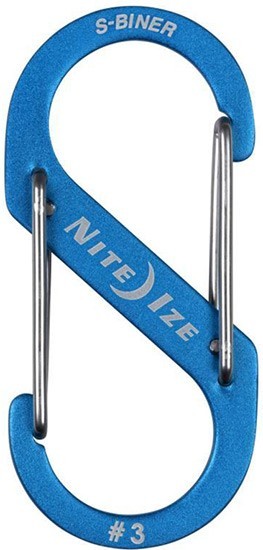 Карабин алюминиевый Nite Ize S-Biner SBA3-03-R6, размер 3, синий - фото