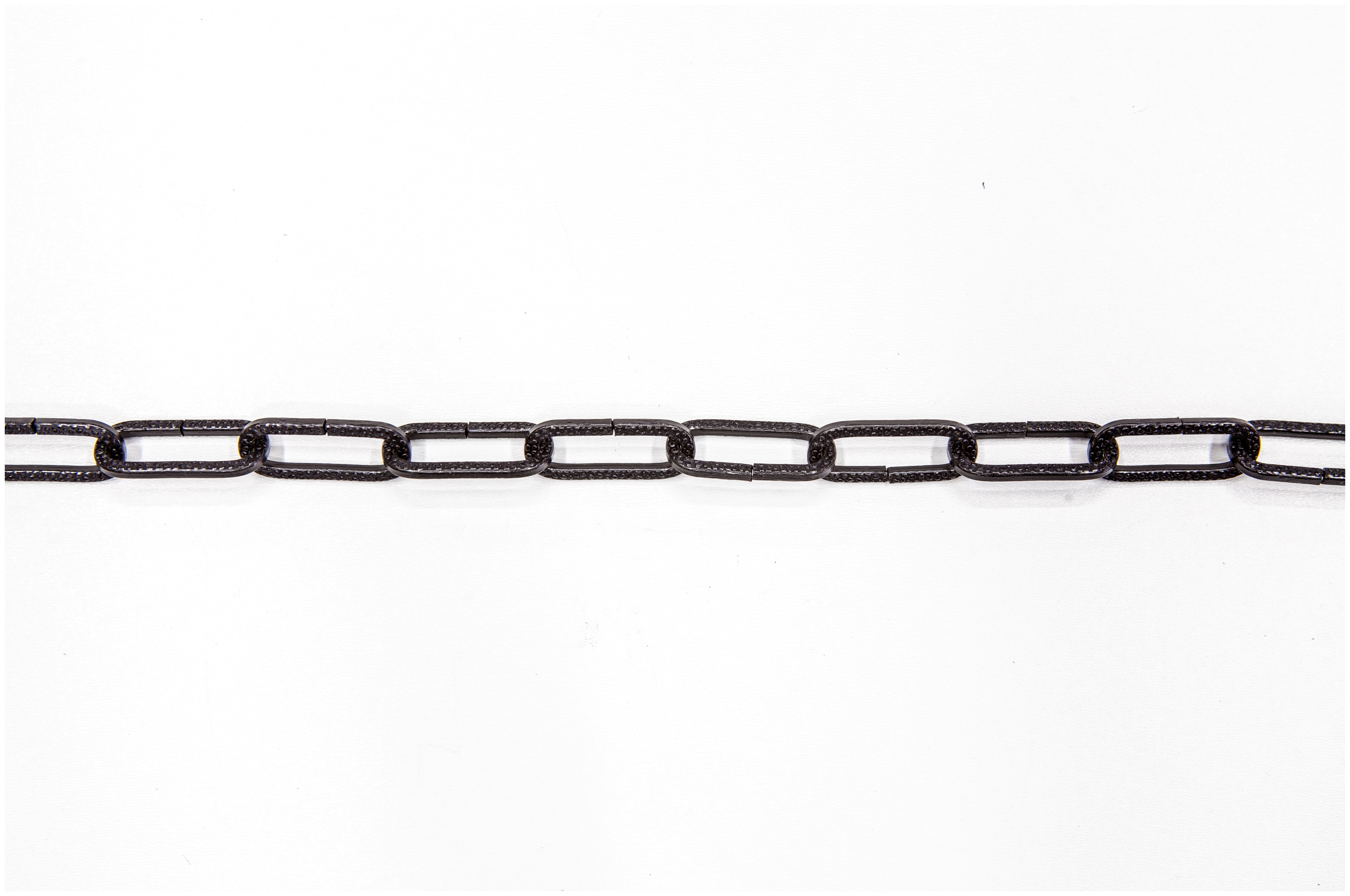 Цепь декоративная стальная 2 мм "Квадратная с узором" Goralmet 111435, черная - фото