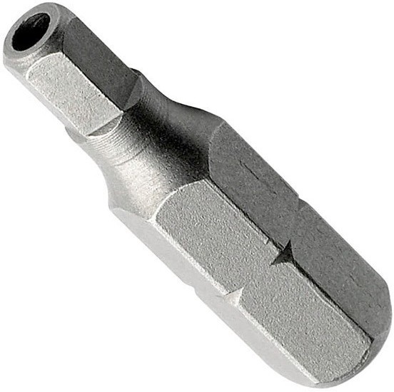 Бита антивандальная HEX-Pin 5 длина 25 мм, 1/4" Wiha Standard 25564, сталь Cr-V - фото