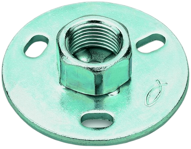 Опорная пластина с приварной гайкой GPR 1/2" Fischer 037289, оцинкованная сталь - фото