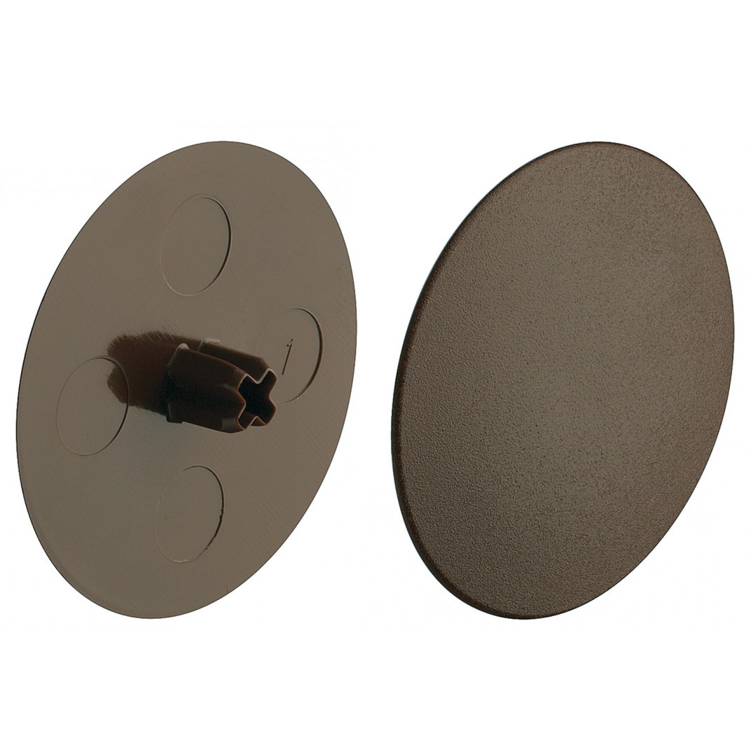Заглушка для эксцентриковой стяжки MAXI FIX, D39 мм коричневая, CF136PMA - фото