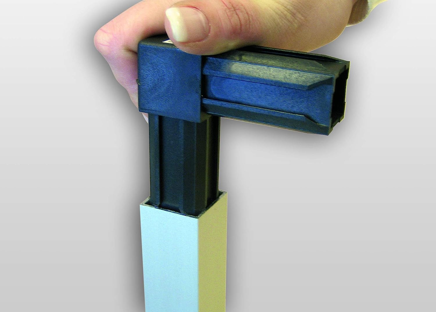 Соединитель 3-палый угловой для труб 30х30 мм Gah Alberts 426422, полиамид - фото