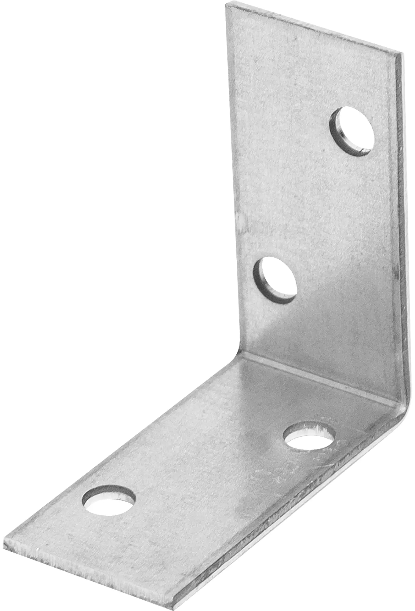 Уголок крепежный равносторонний 40х20х1,7 мм KUR, оцинкованная сталь - фото