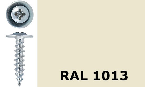 Саморез-клоп острый 4,2х38 окрашенный, RAL 1013 (жемчужно-белый) - фото