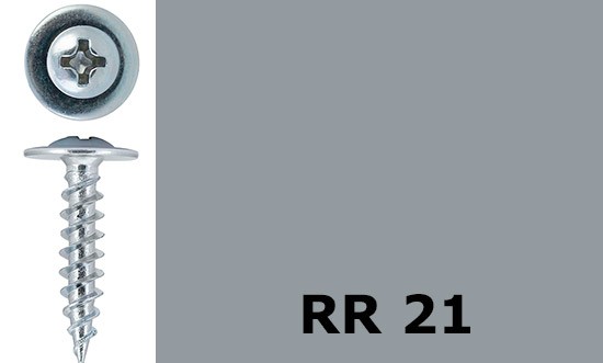 Саморез-клоп острый 4,2х32 окрашенный, RR 21 (серый) - фото