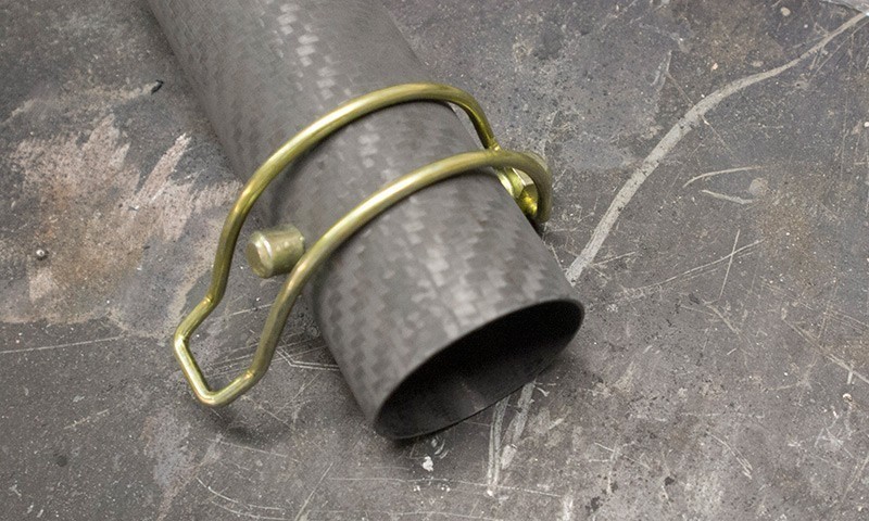 Шплинт трубный с полукольцом 8х40 мм 88023, оцинкованная сталь - фото