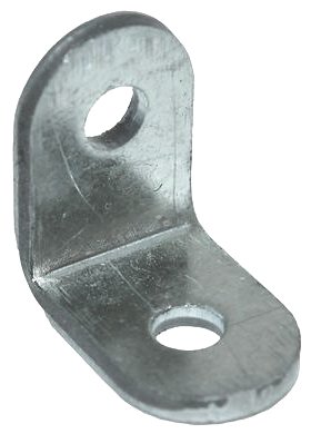 Уголок крепежный бытовой круглый 19х19х12 мм СПК, оцинкованная сталь - фото