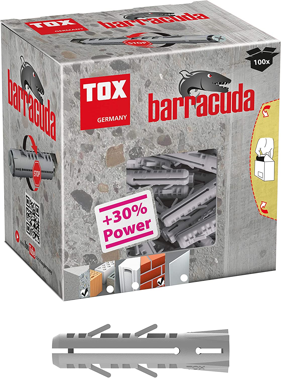 Дюбель TOX "Barracuda" SD универсальный, нейлон - фото