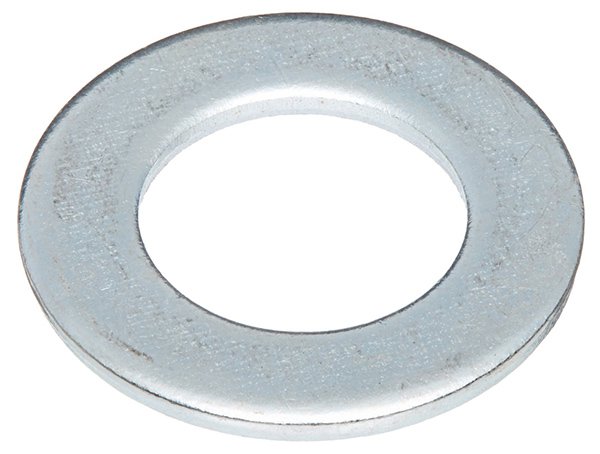 Шайба плоская DIN 125A, оцинкованная сталь - фото