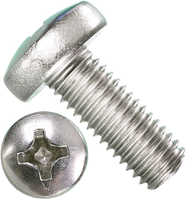 Винт с полукруглой головкой DIN 7985 (ISO 7045), нержавеющая сталь А4 - фото